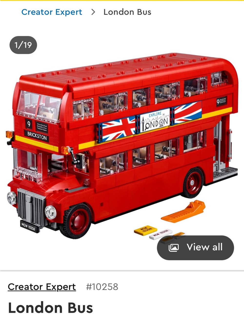 London Bus Toy - Red Double-Decker